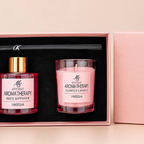 Reed diffuser and votive candle gift set