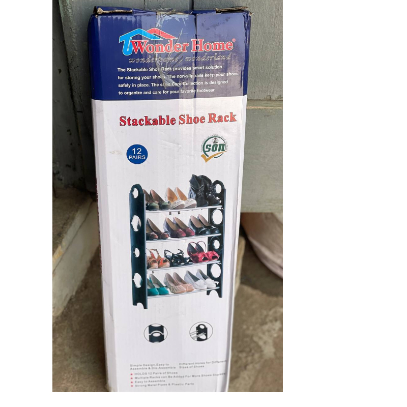 WH SHOE RACK 12PAIRS 4LAYERS