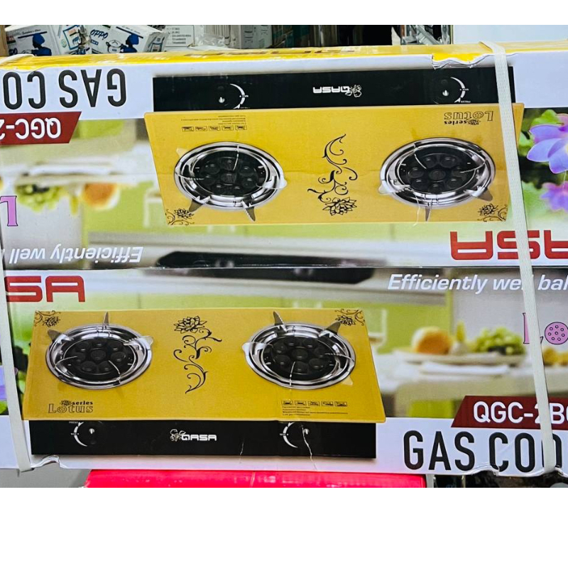 QASA GAS COOKER QGC-2BG LOTUS