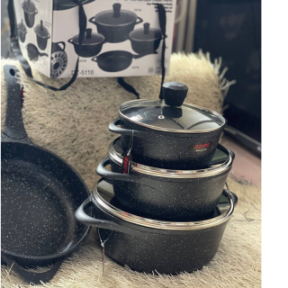 Es dz 5110 7pcs aluminium pot