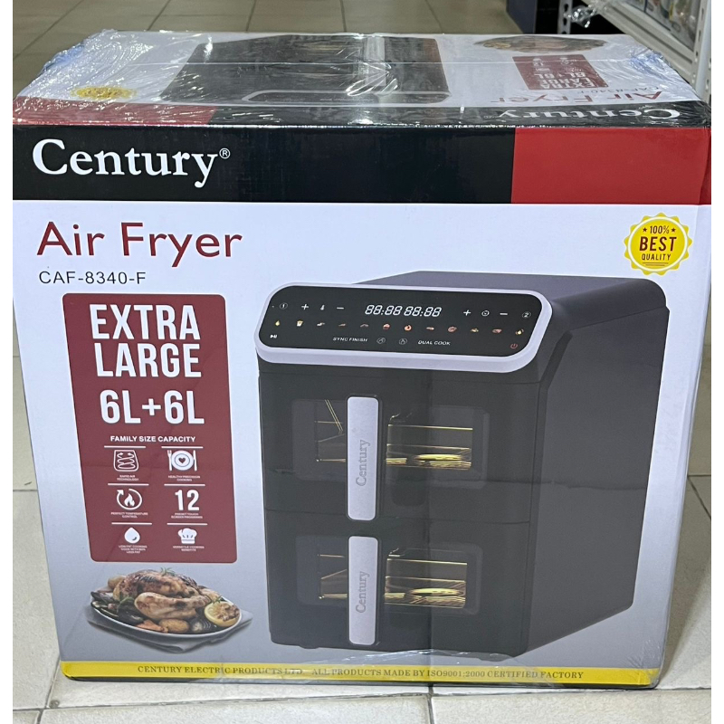 CENTURY AIRFRYER DOUBLE STACK 8340F 6+6