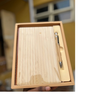 Wooden notepad with pen FWJ-2