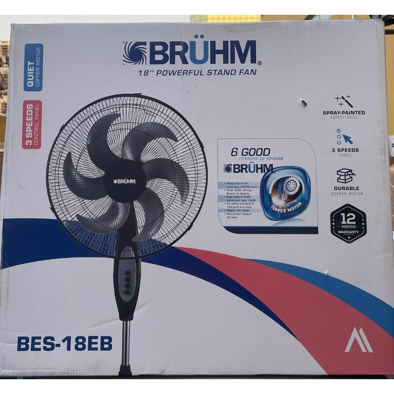 BRUHM RECHARGEABLE FAN BES 18CB