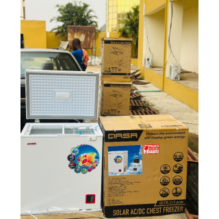 Qasa solar  AC/DC chest freezer QCFR-215ACDC 150L