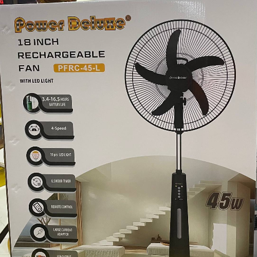 Century power deluxe rechargeable fan Pfrc-45L