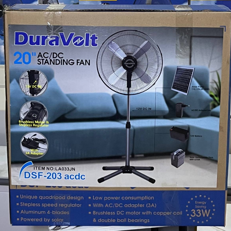 DURAVOLT 20' STANDING FAN DSF 203 ACDC