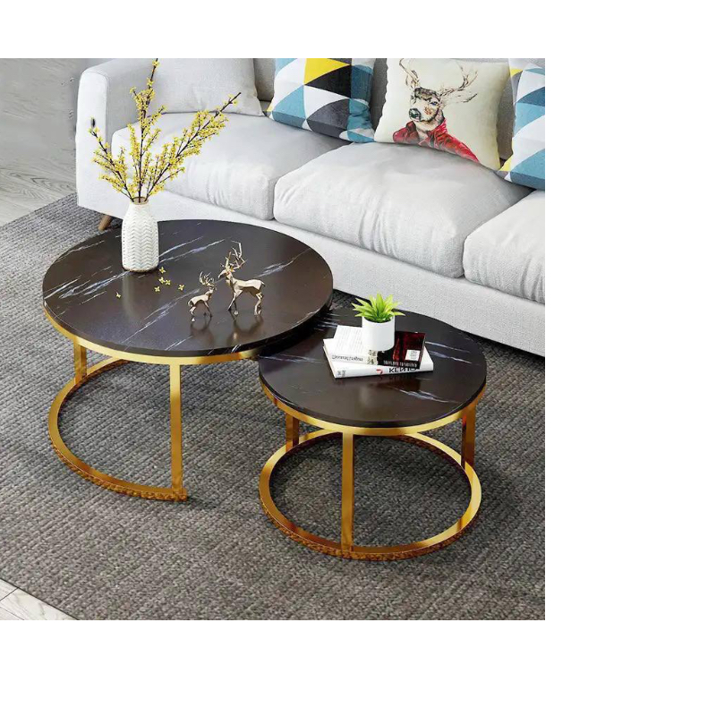 COFFEE CENTER TABLE SET ROUND 2 IN 1