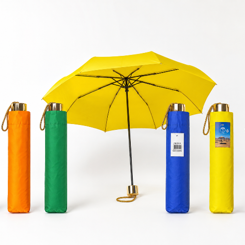 Gold handle rainbow umbrella 7510-10