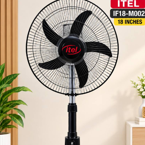 Itel rechargeable standing fan IF18-M002 18 inches