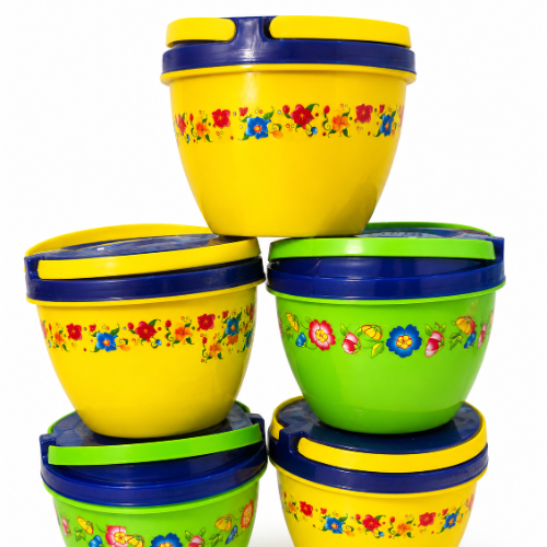 Kgm Avanti flower plastic lunch box