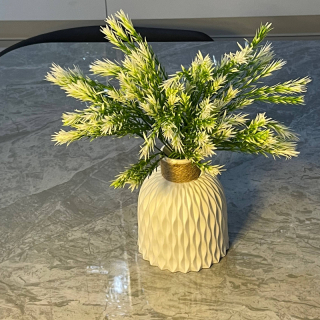 Pineapple vase with flower