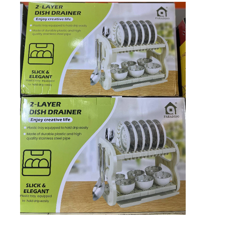 PARADISO 2LAYERS DISH DRAINER SLICK AND ELEGANT VR 16