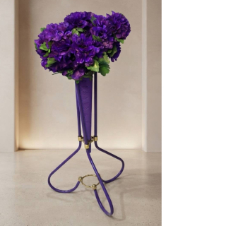 cone vase with flower