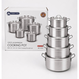 MC 4343 10pcs aluminium cooking pot
