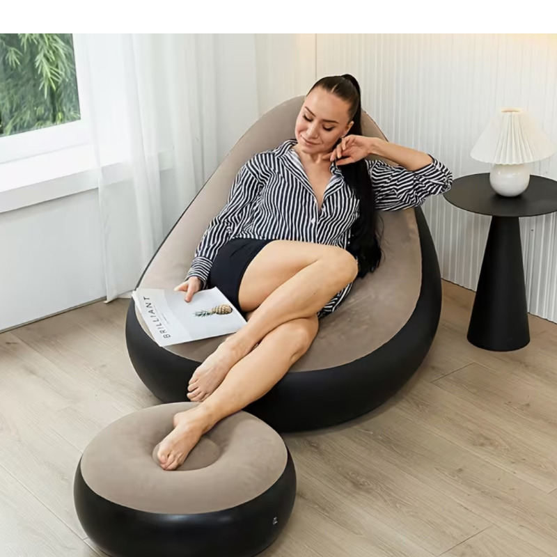 INFLATABLE SOFA WITH LEG REST