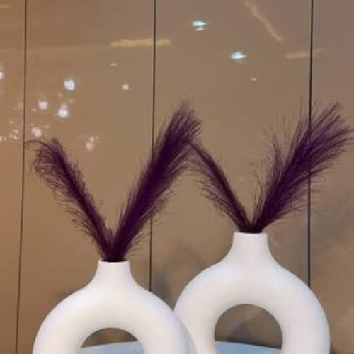 white doughnut vase gallery image