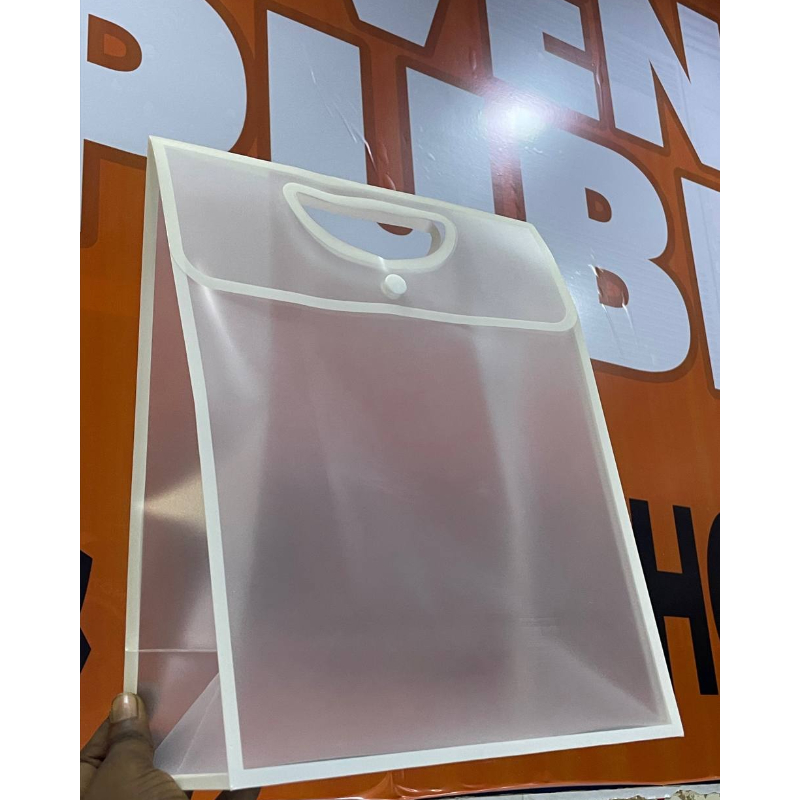 TRANSPARENT BAG YELLOW TRIM