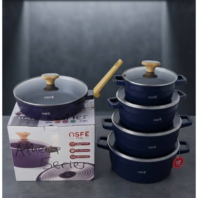 OSFE 1758 11PCS GRANITE POT ATHENA SERIES