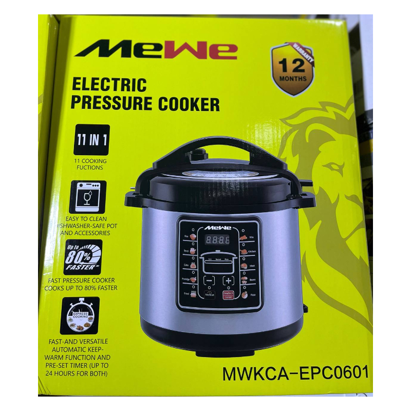 MEWE ELECTRIC PRESSURE COOKER MWKCA-EPC0601